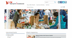 Desktop Screenshot of mainstreetmarkham.com